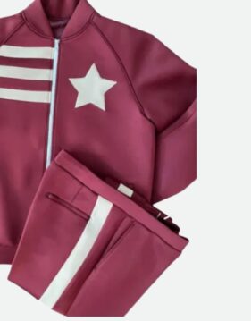 Billionaire Burgundy Designer Tracksuit