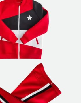 Nova Split 'Red & Black' Tracksuit