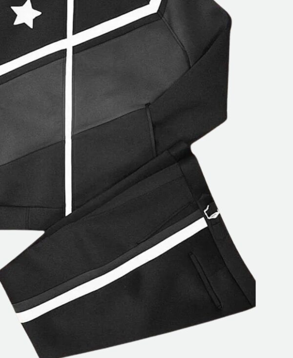 Starbeam Tracksuit In Grey, whie and Black base