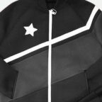 Starbeam Tracksuit In Grey, whie and Black base