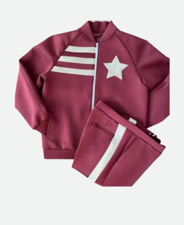 Billionaire Burgundy Designer Tracksuit