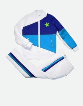 Nova Split 'White & Blue' Tracksuit