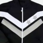 Silver Chevron Men's Black Tracksuit